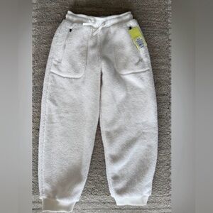 NWT All in Motion Faux Shearling  Kids Joggers Size M8